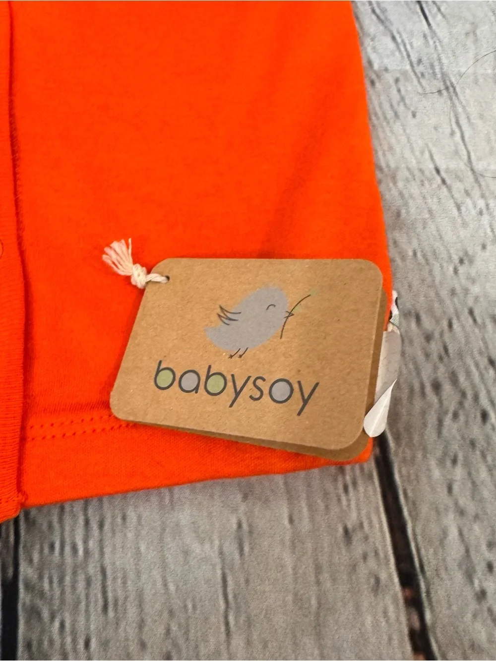 BabySoy Orange Baby Gown